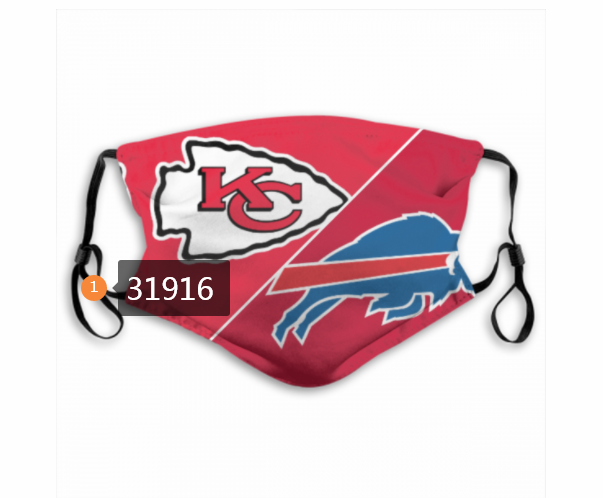 NFL Buffalo Bills 352020 Dust mask with filter->nfl dust mask->Sports Accessory